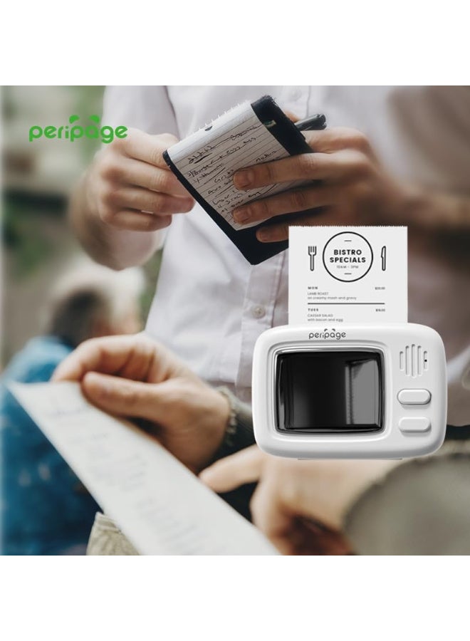 Peripage A2 Mini Thermal Printer - Wireless BT Pocket Label Maker, Versatile Photo, Memo, and QR Code Printing - Portable, Eco-Friendly, Compatible with iOS & Android, Includes Thermal Paper Roll - Image 4
