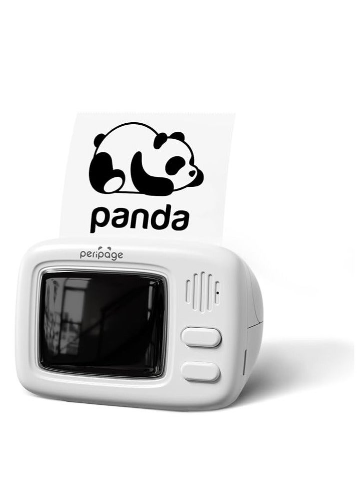 Peripage A2 Mini Thermal Printer - Wireless BT Pocket Label Maker, Versatile Photo, Memo, and QR Code Printing - Portable, Eco-Friendly, Compatible with iOS & Android, Includes Thermal Paper Roll - Image 1