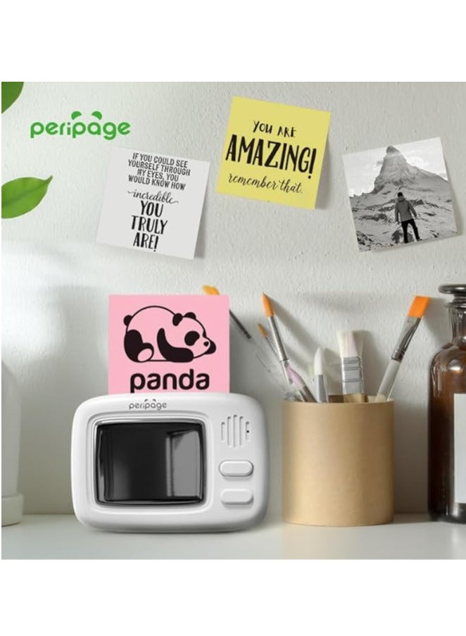 Peripage A2 Mini Thermal Printer - Wireless BT Pocket Label Maker, Versatile Photo, Memo, and QR Code Printing - Portable, Eco-Friendly, Compatible with iOS & Android, Includes Thermal Paper Roll - Image 2