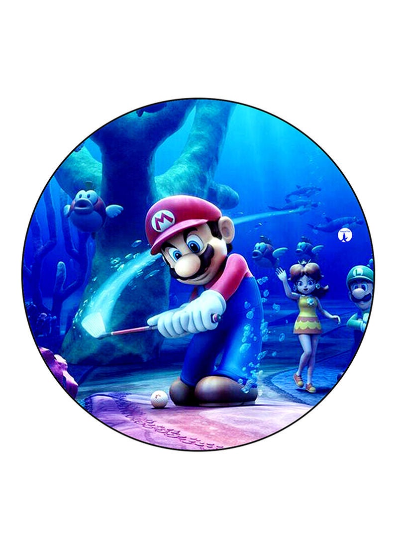 Video Game Super Mario Printed Mouse Pad  Multicolour