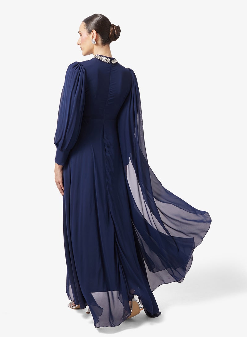 Khizana A-line Dress With Drapping - Image 2