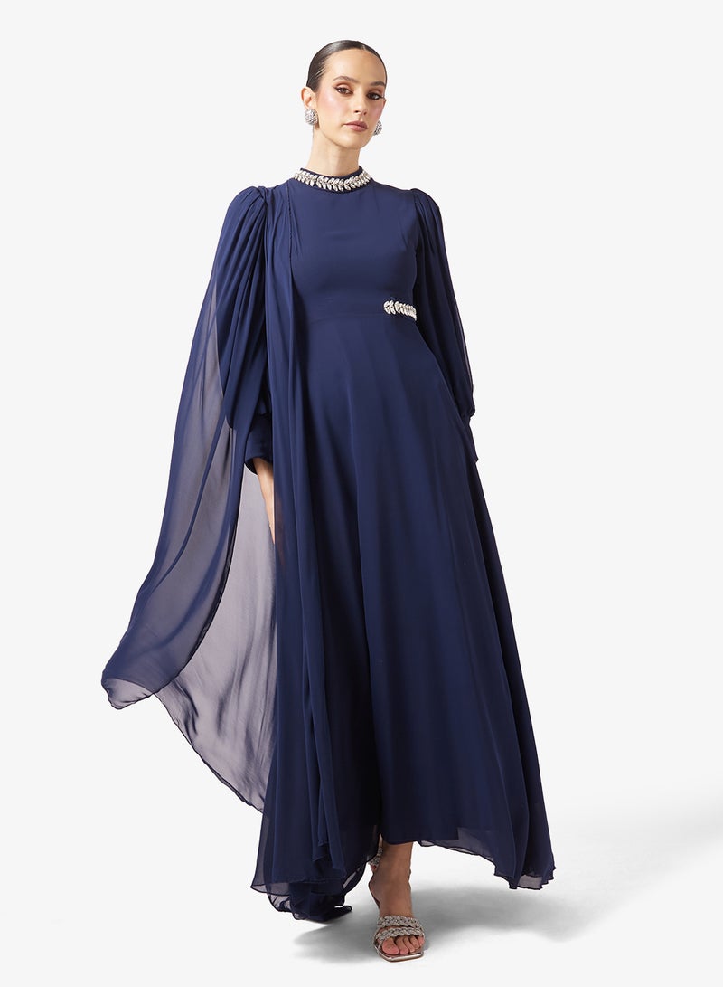 Khizana A-line Dress With Drapping - Image 1