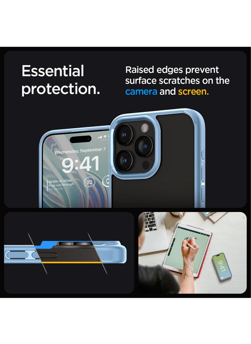 Spigen Ultra Hybrid for iPhone 15 Pro MAX Case Cover - Sierra Blue  - Image 5