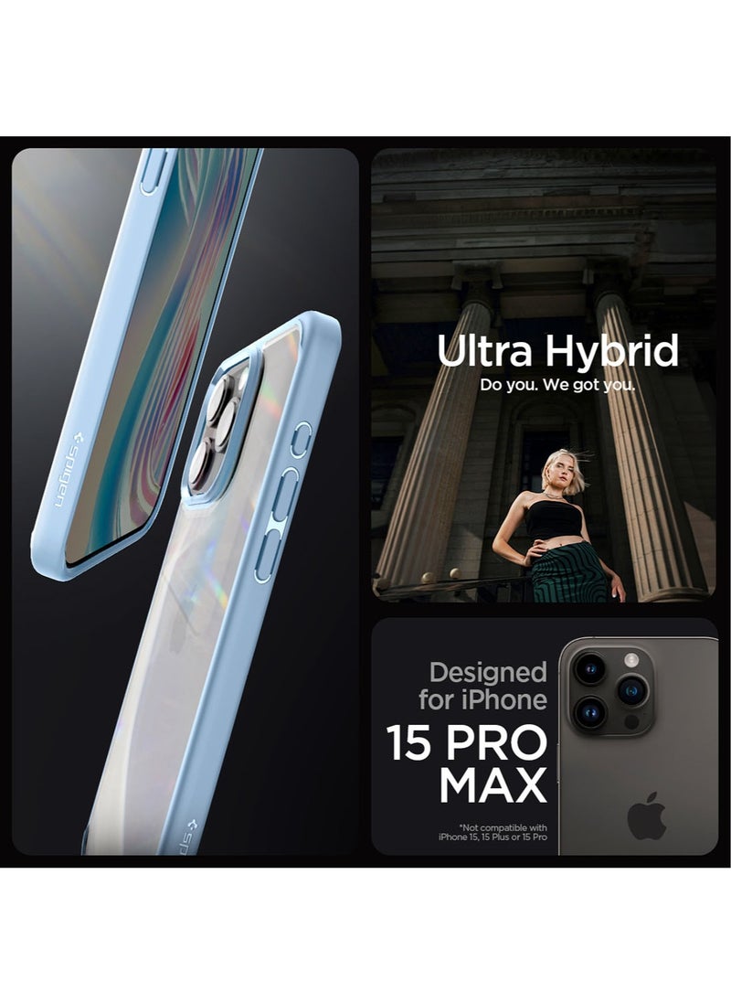 Spigen Ultra Hybrid for iPhone 15 Pro MAX Case Cover - Sierra Blue  - Image 2