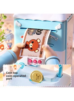 Generic Children's Day Gift 2025 Children's Savings Piggy Bank Can Access Only Enter And Not Enter Password Boys And Girls-Color:[cute Pink Rabbit Piggy Bank] Key Fingerprint Code Lock + Early Education Music Battery Set + Toy Ticket + Wish Card Plan Card  - Image 5