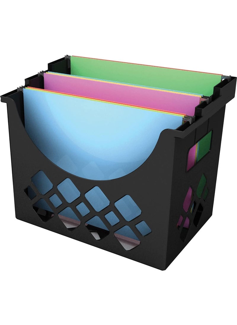 Deflecto Deflecto 39304 Hanging File Holder 3 Compartments 96Inch X85Inch X1325Inch Black 