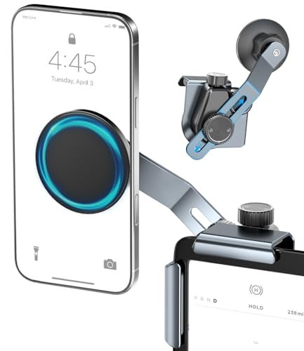 CloudValley Tesla Model Y3 Phone MountExtendable Metal Holder Design for MagSafe Car Accessories for iPhone Magnetic Mobile Phone Holders Strong Magnet for 3YSXCybertruck 2026 - Image 1
