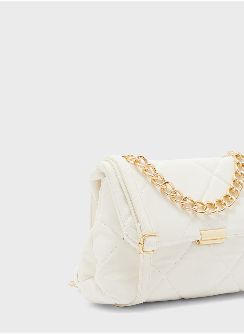 Ginger - Quilted Handbagd With Chain Strap - Image 1