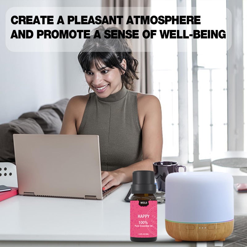 MISIJI Well-Being Essential Oils Set-Essential Oils for Diffuser for Home,Essential Oils Diffuser Scents for Skin,Aromatherapy,Laundry,Candle&Soap Making,Humidifiers 6 X 10ML - Image 2