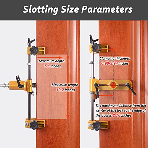 DUEBEL Hole Opener Kit for Installing Doors Lock Mortiser Kit for Wooden Doors Mortising Machine Door Lock Installation Kit Mortise Jig - Image 5