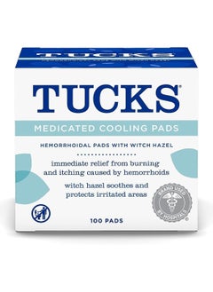 Tucks Medical cooling pad for hemorrhoids and postpartum women from Taks, pack of 100 pads.  - Image 1