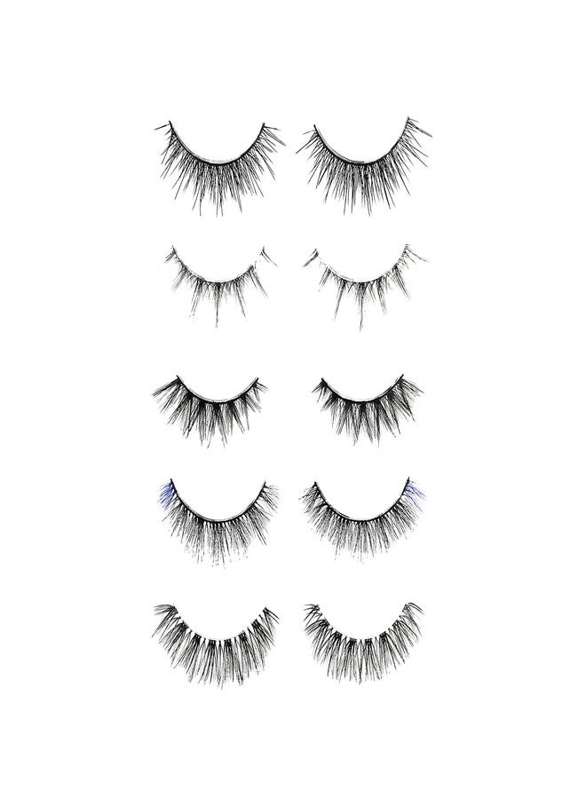 Profusion Cosmetics Casper the Friendly Ghost 5 Pair Faux Mink Lash Set for Effortless Elegance and Lightweight Design, Flexible Lash Band With Soft and Comfortable Feathery for any Eye Shape - Image 1