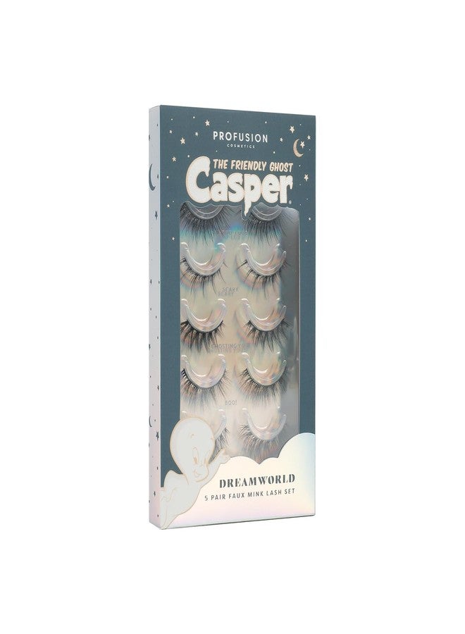 Profusion Cosmetics Casper the Friendly Ghost 5 Pair Faux Mink Lash Set for Effortless Elegance and Lightweight Design, Flexible Lash Band With Soft and Comfortable Feathery for any Eye Shape - Image 3