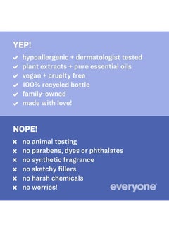 Everyone everyone for every body 3-in-1 Kids Soap, Body Wash, Bubble Bath, Shampoo, 32 Ounce (Pack of 2), Lavender Lullaby, Coconut Cleanser with Plant Extracts and Pure Essential Oils  - Image 5