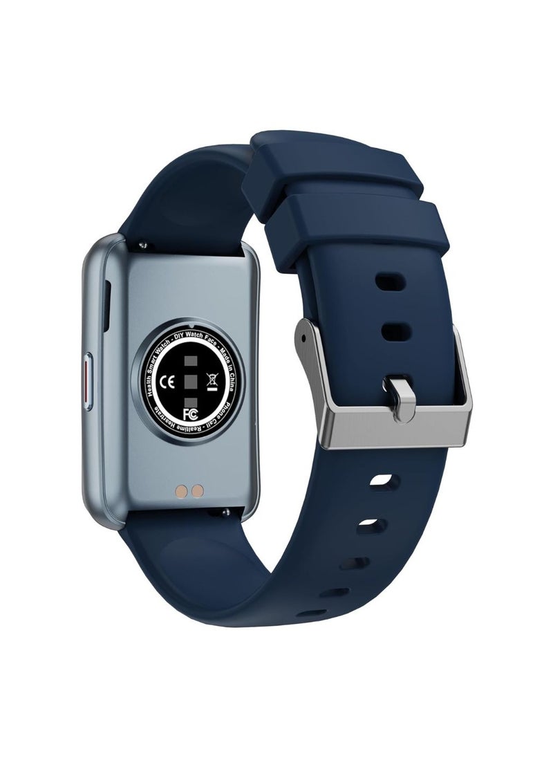 SWISS MILITARY - Swiss Military Rhine2 Smart Band 1.57” Display, Bluetooth Calling, Multi Language, Health & Sports Tracking, 7 Days Battery, IP67, iOS/Android Compatible, Blue Strap - Image 1
