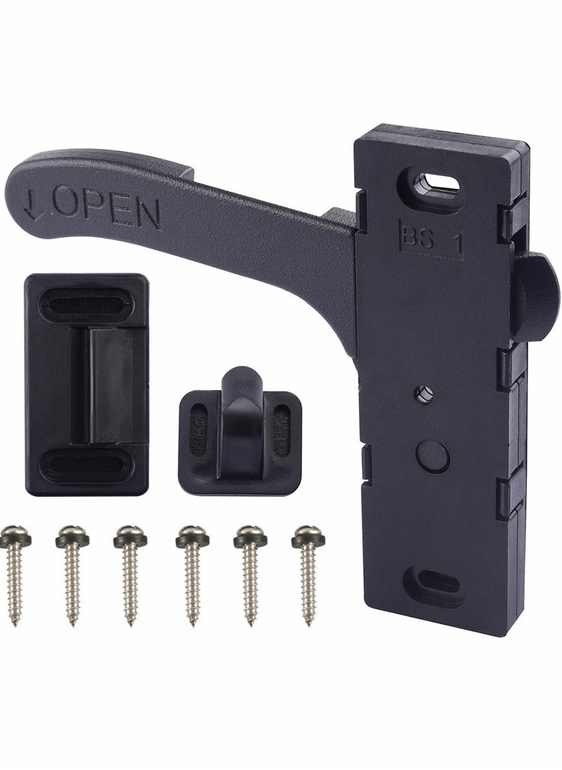 Generic - RV Screen Door Latch Handle Kit, Zinc Alloy Entry Hardware Right Hand for Camper, Motorhome, Travel Trailer (Right Hand) - Image 1
