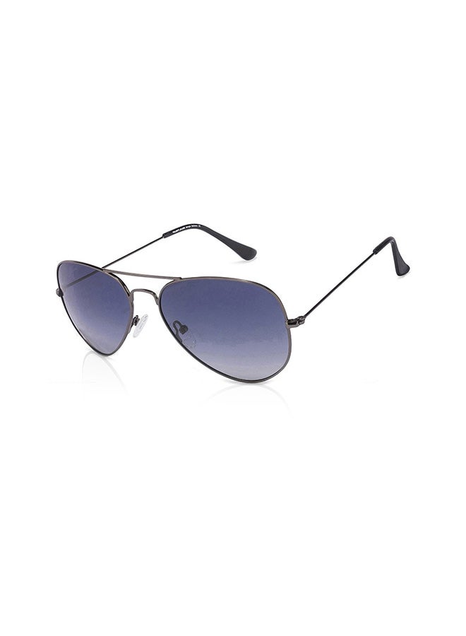 VINCENT CHASE Unisex VINCENT CHASE By Lenskart | Top Guns Full Rim Aviator Polarized & UV Protected Sunglasses For Men & Women VC 5158/P - 57mm - Grey - Image 1