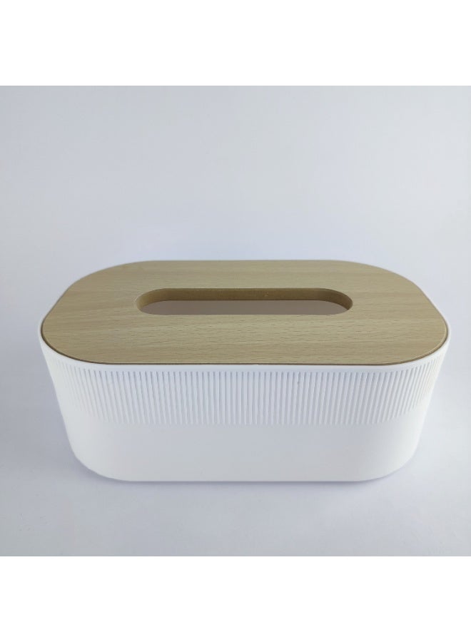 High-Quality Tissue Box with Elegant Wooden Lid - Image 2