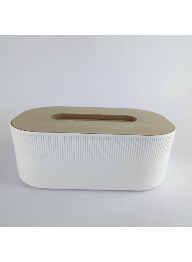 High-Quality Tissue Box with Elegant Wooden Lid - Image 1
