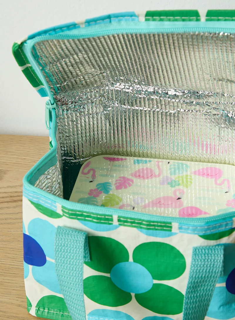 Rex London Blue And Green Daisy Lunch Bag