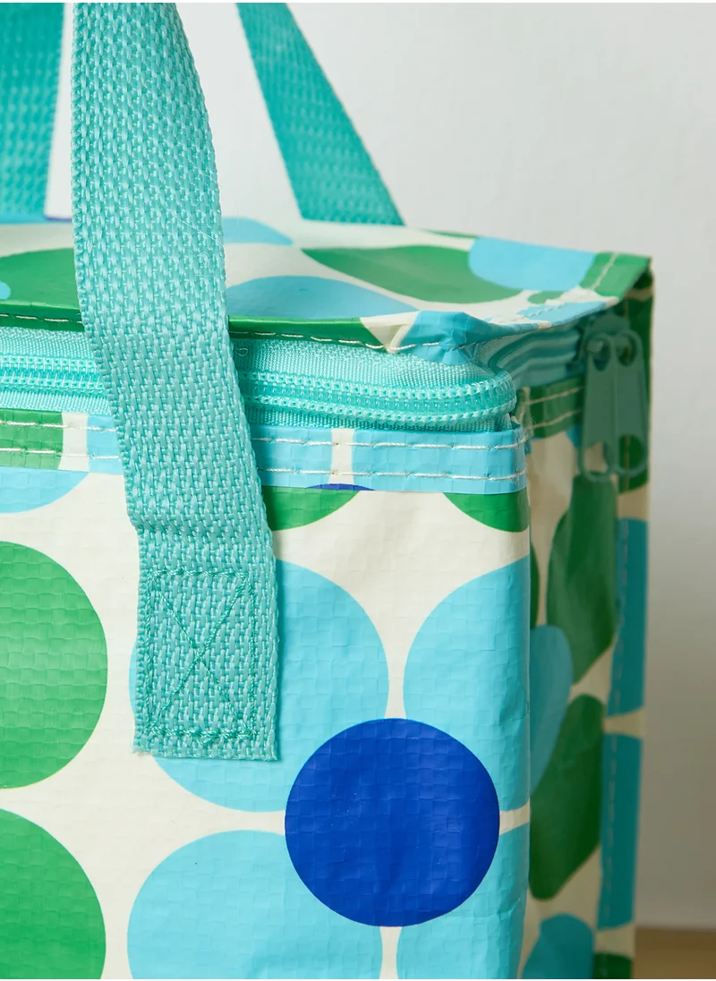 Rex London Blue And Green Daisy Lunch Bag
