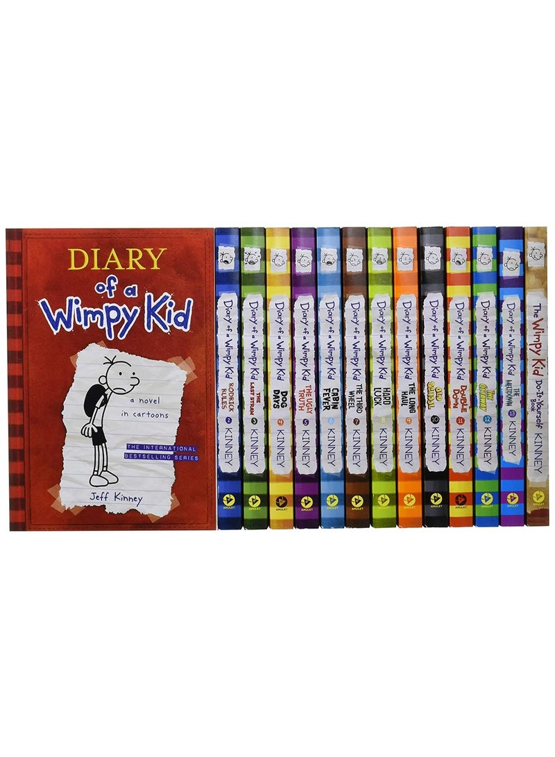 مجموعة "يوميات طفل مستضعف" (Diary of a Wimpy Kid) - صندوق يضم 12 كتاباً - Image 1