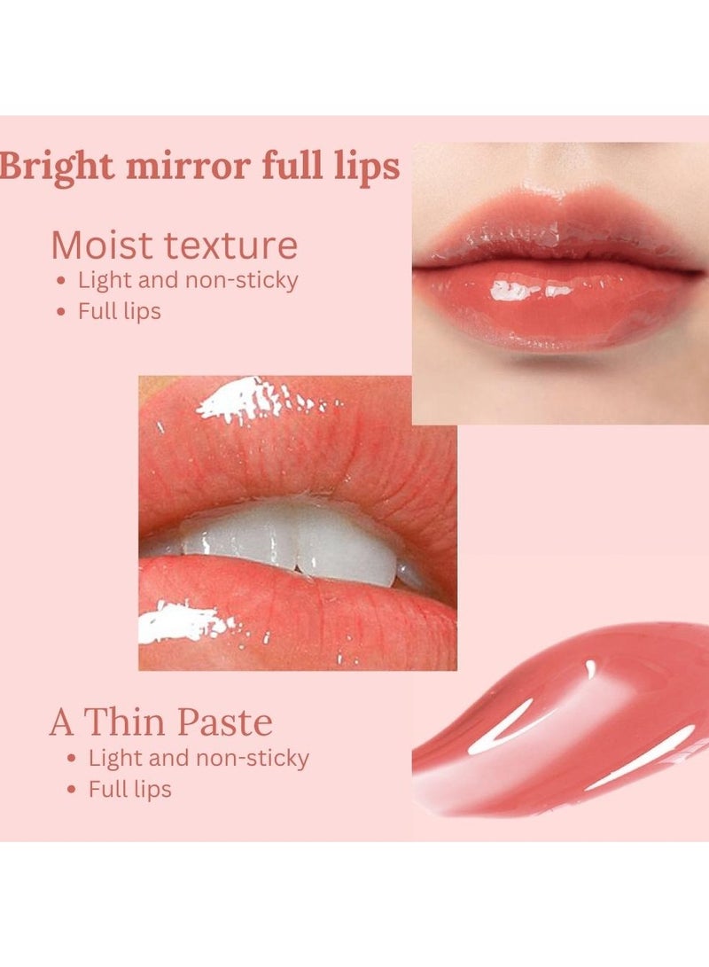HelloKiss Lip Glow Oil Natural Lip Plumper Plumping Lip Gloss Moisturizing Lip Glow Oil Cherry Oil Transparent Moisturizing Lip Balm Lip Plumper Gloss Make Lips Fuller Hydrating Gloss Lip Balm 06 - Image 3