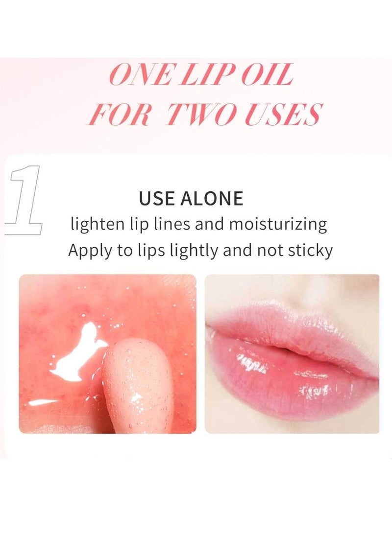 HelloKiss Lip Glow Oil Natural Lip Plumper Plumping Lip Gloss Moisturizing Lip Glow Oil Cherry Oil Transparent Moisturizing Lip Balm Lip Plumper Gloss Make Lips Fuller Hydrating Gloss Lip Balm 06 - Image 4