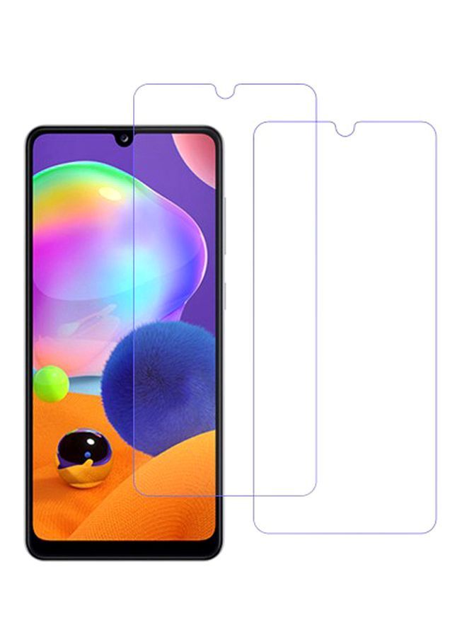 NIBEMINENT Pack Of 2 Super Shieldz Tempered Glass Screen Protector For Samsung Galaxy A31 Clear - Image 1