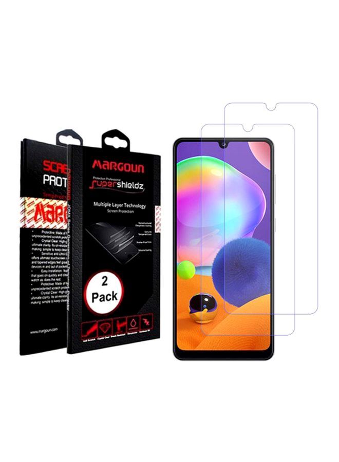 NIBEMINENT Pack Of 2 Super Shieldz Tempered Glass Screen Protector For Samsung Galaxy A31 Clear - Image 2