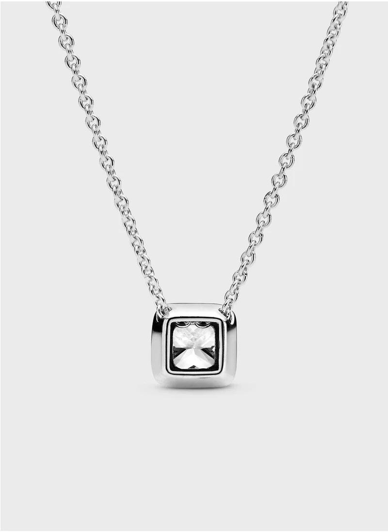 PANDORA Square Sparkle Halo Necklace