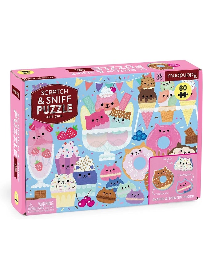 Cat Cafe 60 Piece Scratch & Sniff Puzzle  - Image 5