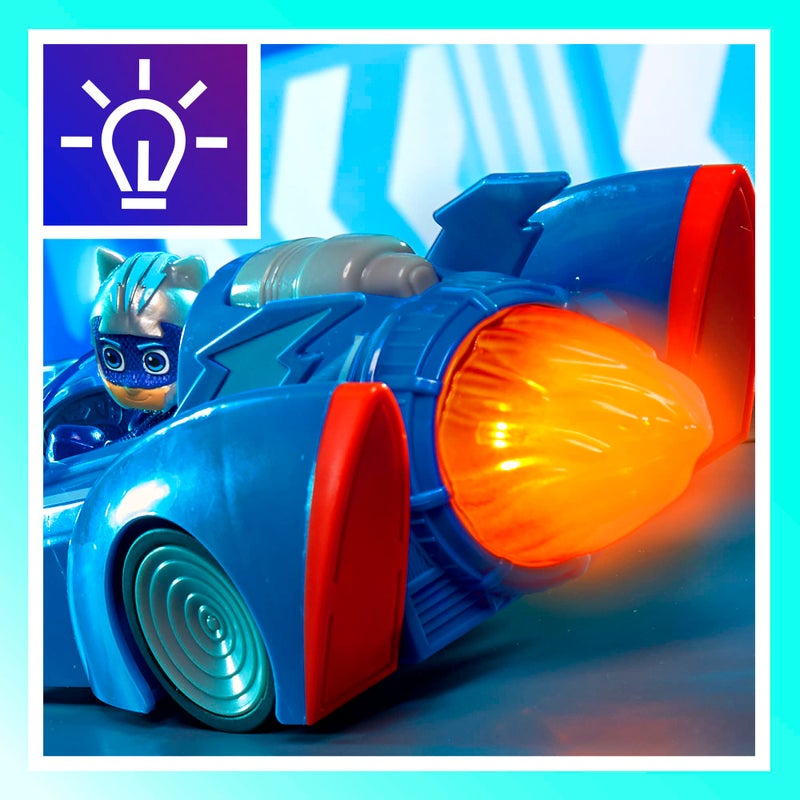 PJMASKS PJ Masks Power Heroes Cat Racer, Toy Car with Lights and Sounds, Preschool Toys for Boys and Girls 3 Years and Up - Image 4