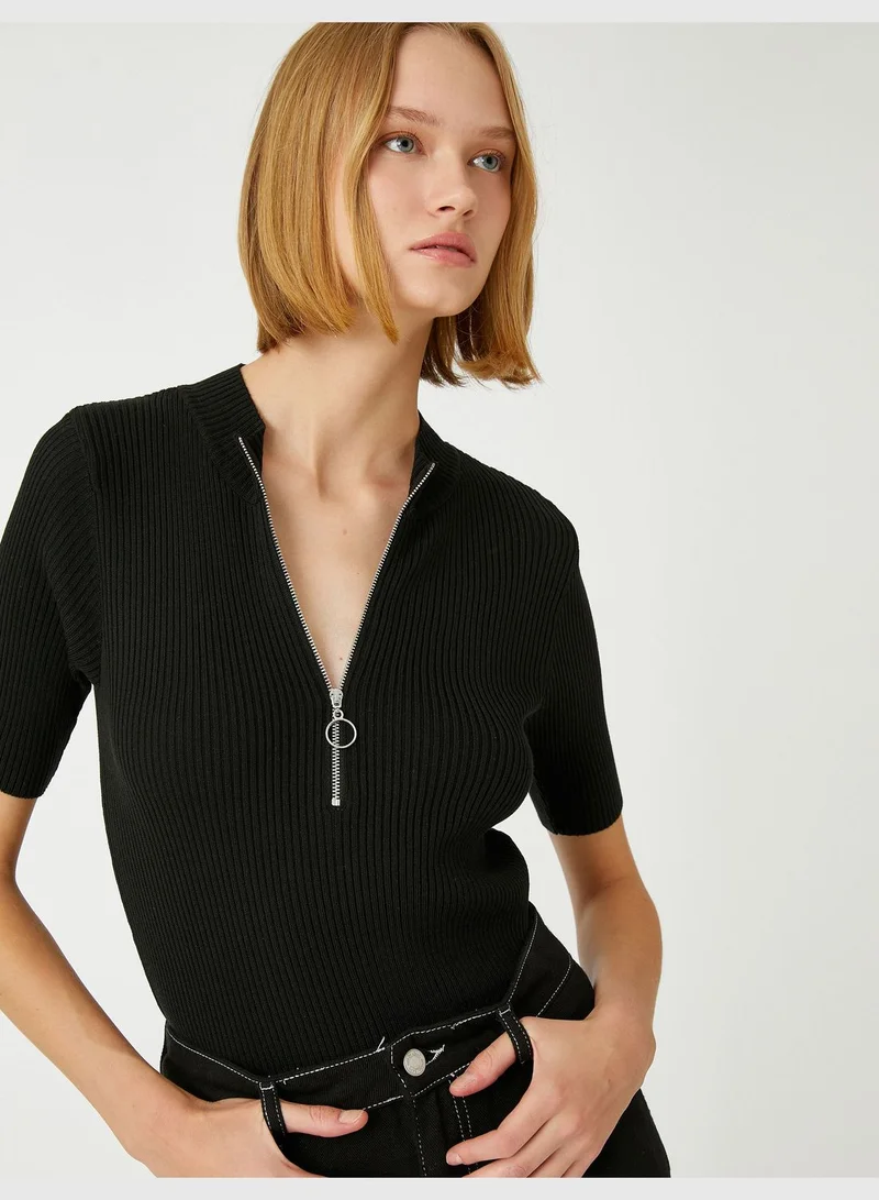KOTON Half Zipper Sweater