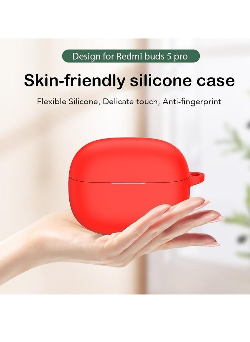 Generic - Silicone Case For Redmi Buds 5 Pro - Red - Image 1