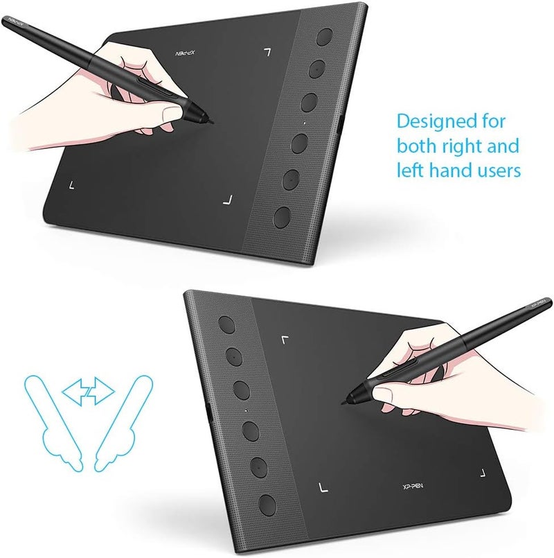 XPPen XP-PEN G640S Drawing Tablet Graphic Pen Tablet for OSU! 8192 Levels Pressure Digital Tablet with 6 Shortcut Keys and Battery-Free Stylus (6x3.75 Inch) - Image 5