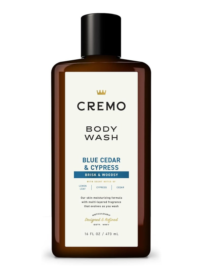 cremo All Season Body Wash Blue Cedar & Cypress 16 Ounce - Image 1
