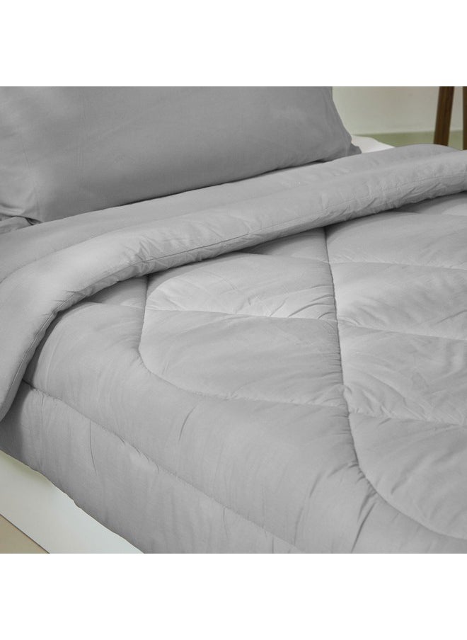 Ballina 2-Piece Solid Cotton Twin Comforter Set 220 x 160 cm