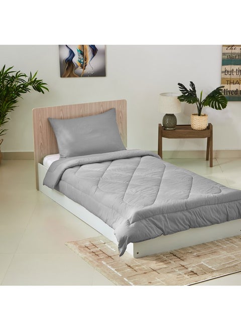 Ballina 2-Piece Solid Cotton Twin Comforter Set 220 x 160 cm