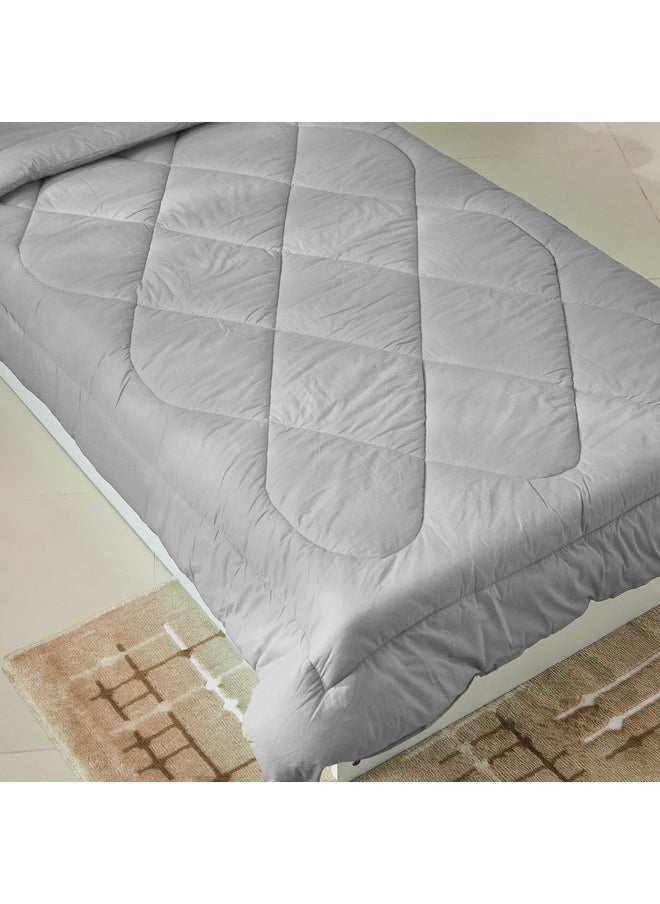 Ballina 2-Piece Solid Cotton Twin Comforter Set 220 x 160 cm