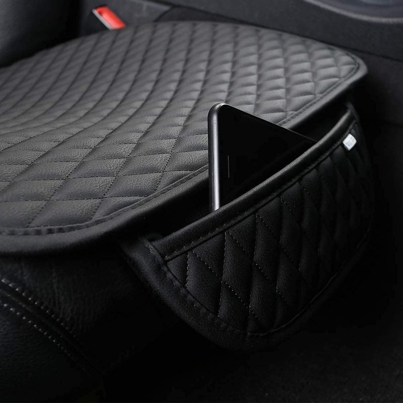 BAGILO Car Seat Mat Vehicle Seat Cover Car Seat Cushions Front Single Seat Cover (Pack of 01) (Black) - Image 3