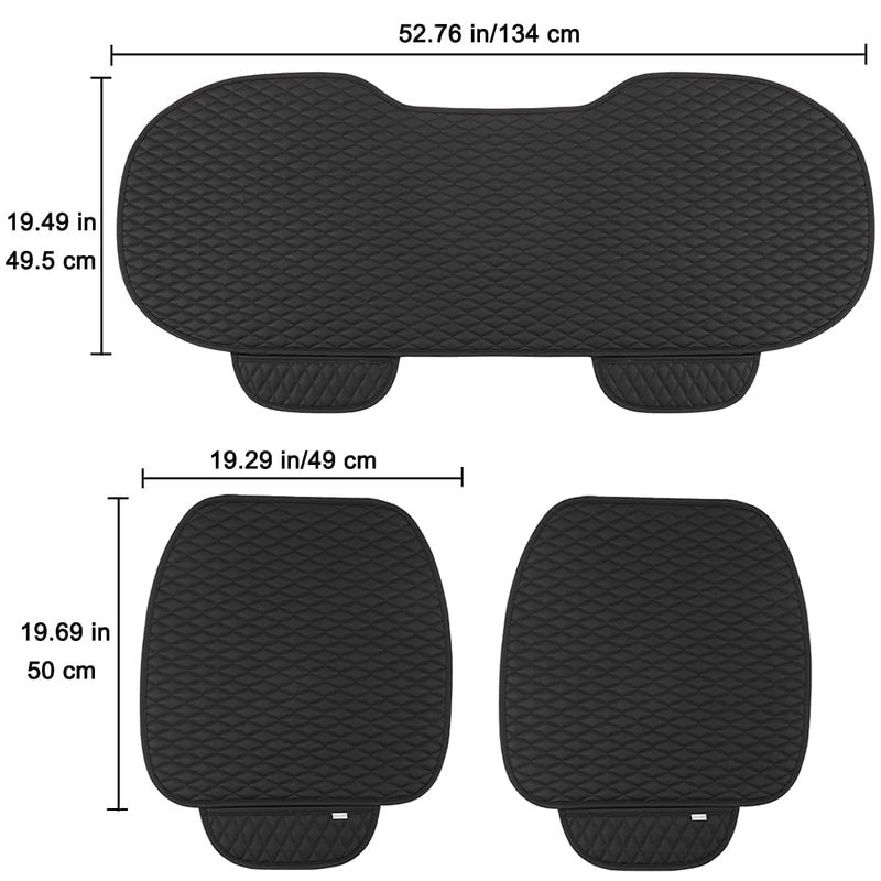 BAGILO Car Seat Mat Vehicle Seat Cover Car Seat Cushions Front Single Seat Cover (Pack of 01) (Black) - Image 5