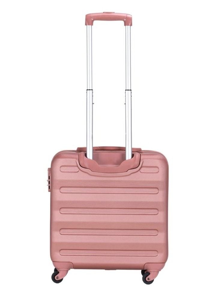 Stargold - Single Hardside Spinner 4 Wheels Cabin Trolley Luggage With Number Lock 16 Inches Rose Pink - Image 1