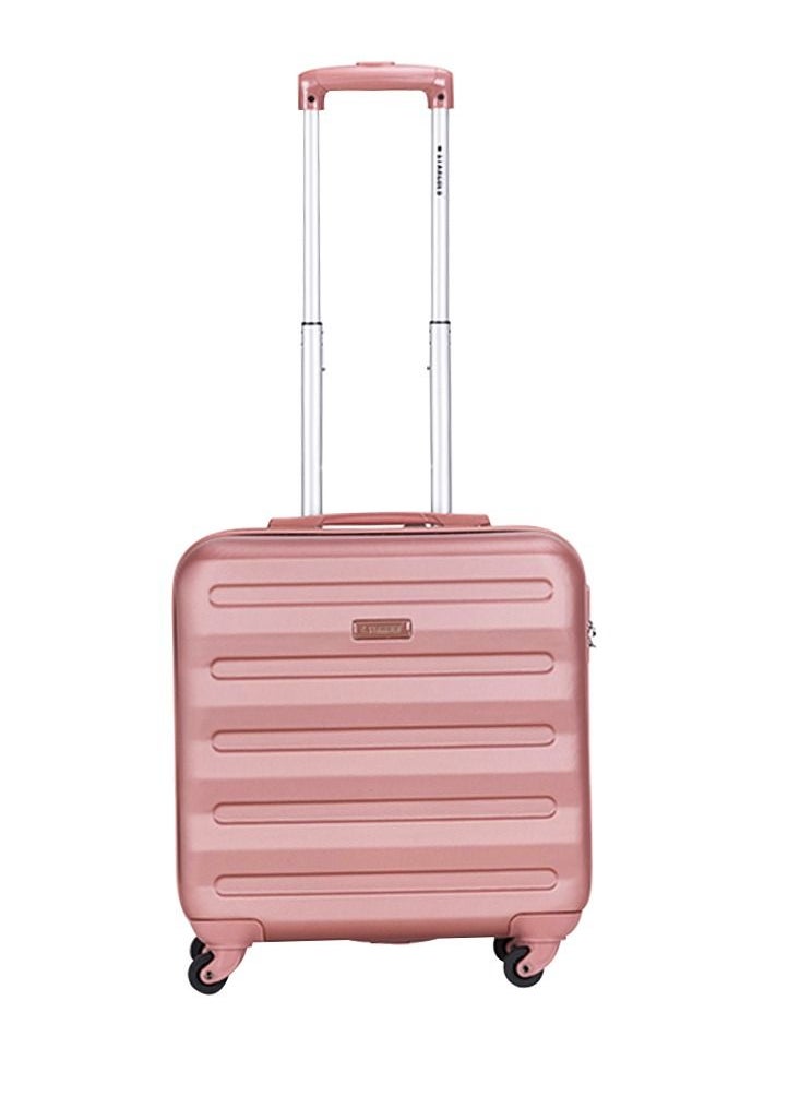 Stargold - Single Hardside Spinner 4 Wheels Cabin Trolley Luggage With Number Lock 16 Inches Rose Pink - Image 1