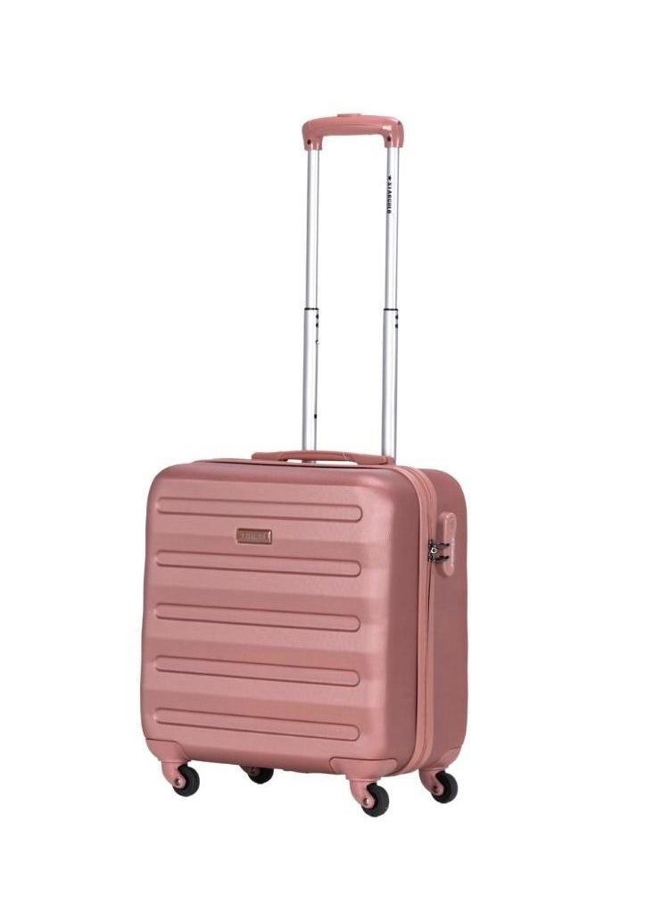 Stargold - Single Hardside Spinner 4 Wheels Cabin Trolley Luggage With Number Lock 16 Inches Rose Pink - Image 1