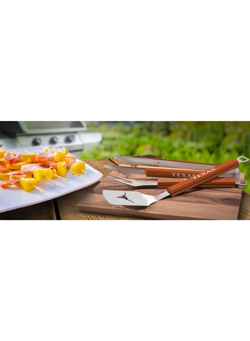 Texas YouTheFan NCAA Spirit Series 3pc BBQ Set - Image 2