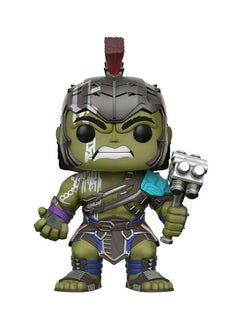 نيبمينينت مجسم شخصية هالك 241 برأس كبير مستوحى من فيلم مارفل "Thor Ragnarok" مجموعة بوب! 3.94 x 9.84بوصة  - Image 2