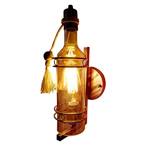 VRCT Antique Look Bottle Shaped Glass Wall Lamp/Wall Light/Decorative Lamp(Bulb Not Included) - Image 2