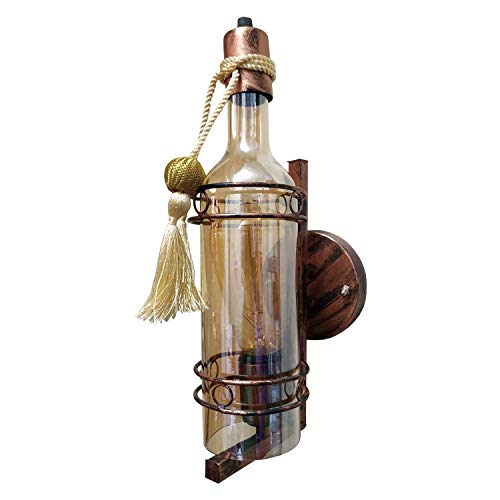 VRCT Antique Look Bottle Shaped Glass Wall Lamp/Wall Light/Decorative Lamp(Bulb Not Included) - Image 3