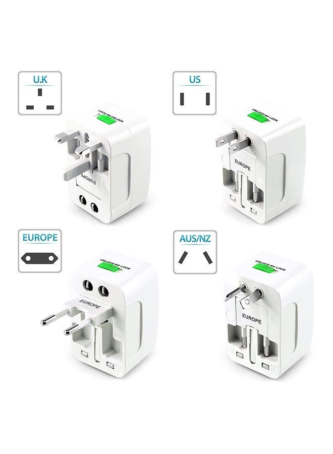 Mifan All-In-One Universal Travel Adapter Plug White - Image 2